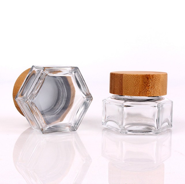 cosmetic cream usage full bamboo jar with glass inner 30ml bamboo cosmetic cream jars