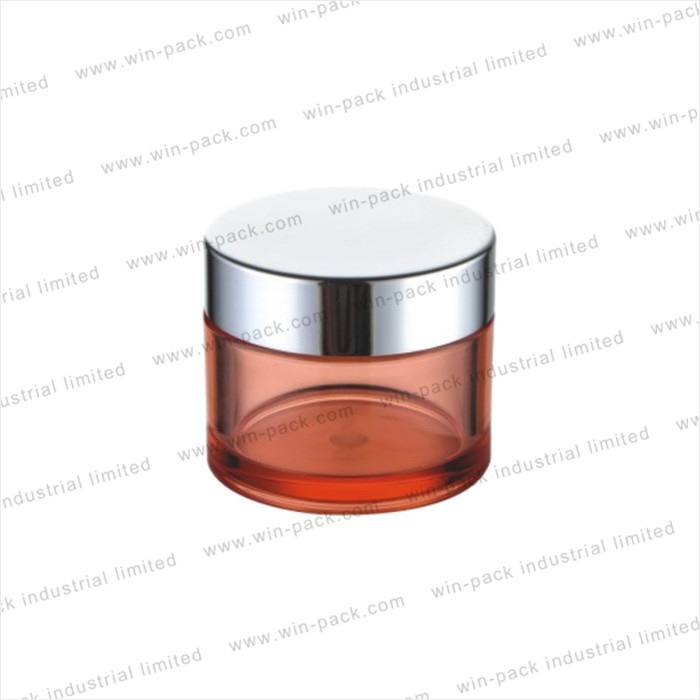 cosmetic empty 15g 30g 50g blue red round plastic jar for cream hot sale