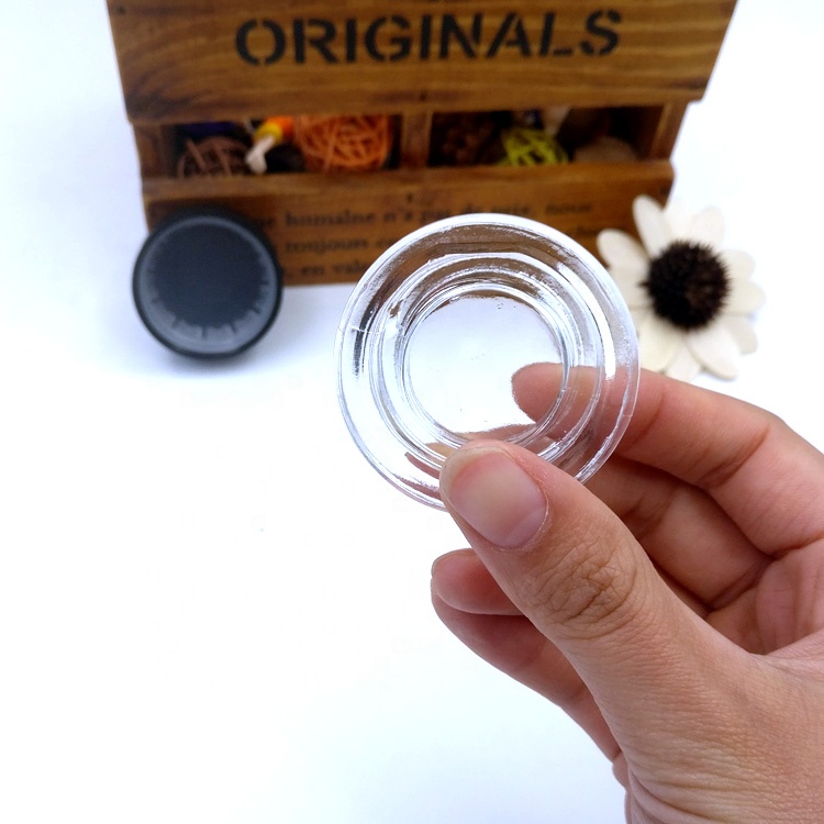 cosmetic eye cream packaging 7ml ointment container herb child resistant bottle 9ml vacuum glass child resistant jar for CBD oil