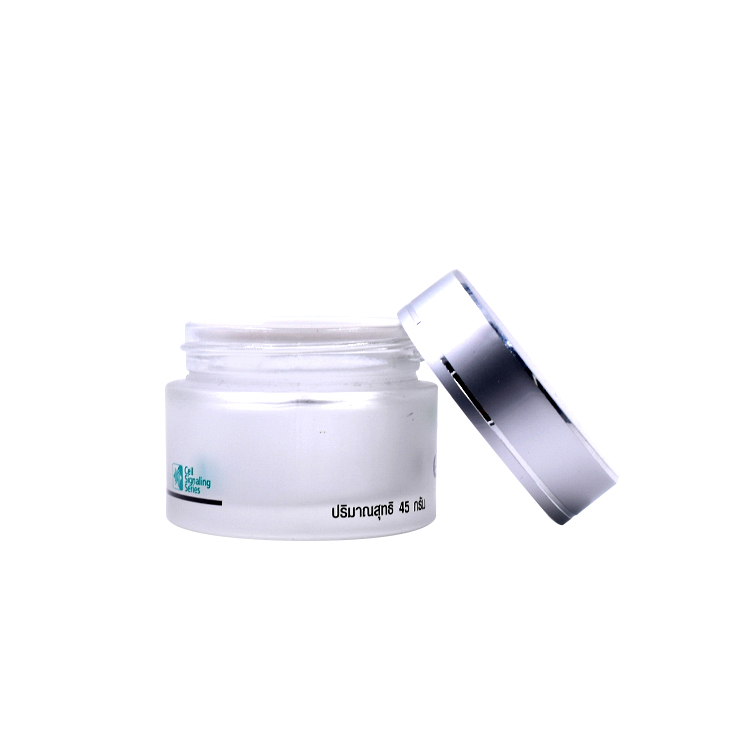 cosmetic frosted glass container skincare eye cream lotion glass jar