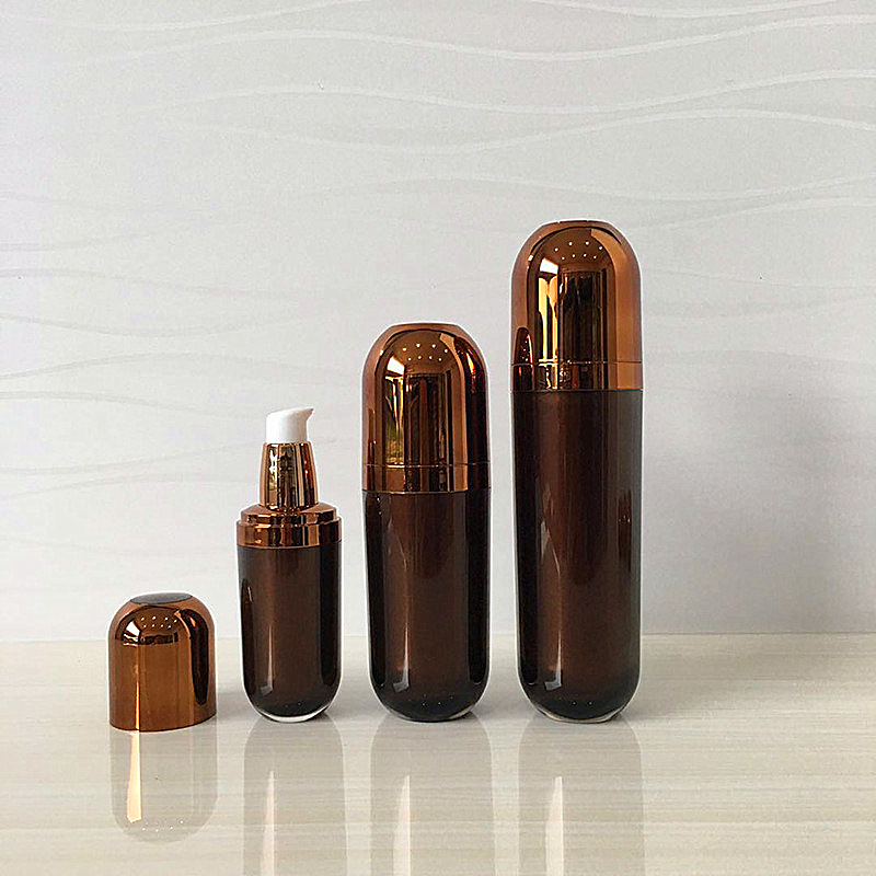 cosmetic glass/acrylic jar/bottles luxury cosmetic jar sets white and gold top 4 ounce cosmetic jar set