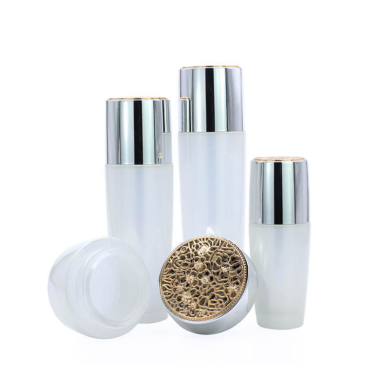 cosmetic glass bottle and jar personal care cream jar bottle 50g 120ml