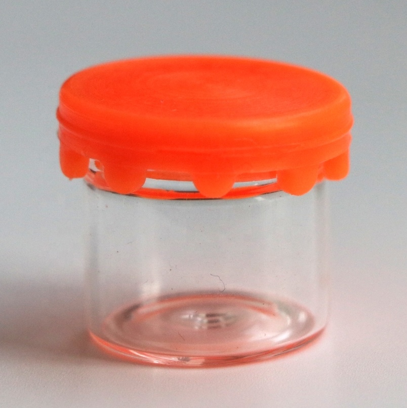 cosmetic glass container cream CBD oil mini concentrate jars borosilicate glass bottle 6ml glass concentrate jar