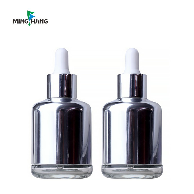 cosmetic glass frosted/amber/clear/pink dropper bottle 30ml Personal Care serum/essential oil bottles