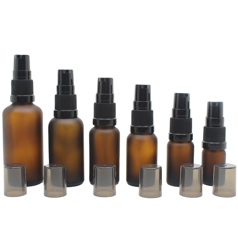 cosmetic glass frosted/amber/clear/pink dropper bottle 30ml Personal Care serum/essential oil bottles