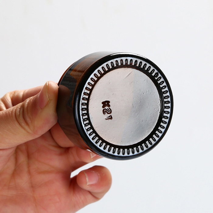 cosmetic glass jar with bamboo lid cosmetic jars 250 ml