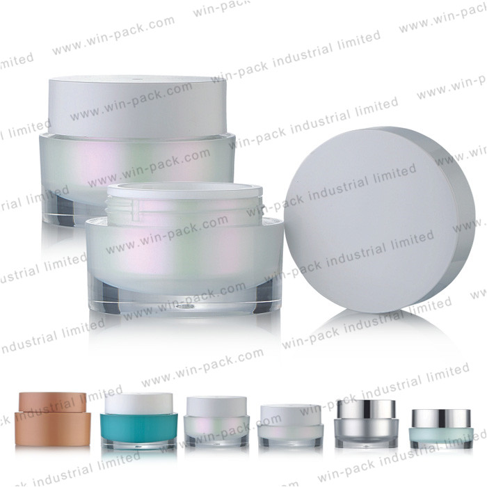 cosmetic jar container China supplier hot sale acrylic cream jar 15g 30g 50g