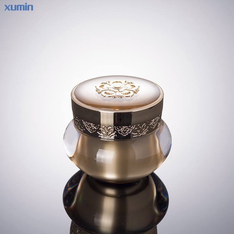 cosmetic jars factory 15g 20g 30g 50g direct sales multicolor acrylic cosmetic gold cream jar