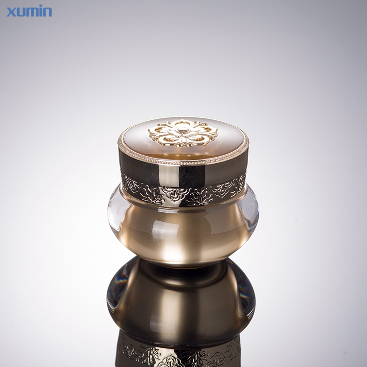 cosmetic jars factory 15g 20g 30g 50g direct sales multicolor acrylic cosmetic gold cream jar