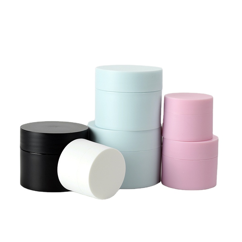 cosmetic jars fancy double walled jar luxury plastic jars with lids