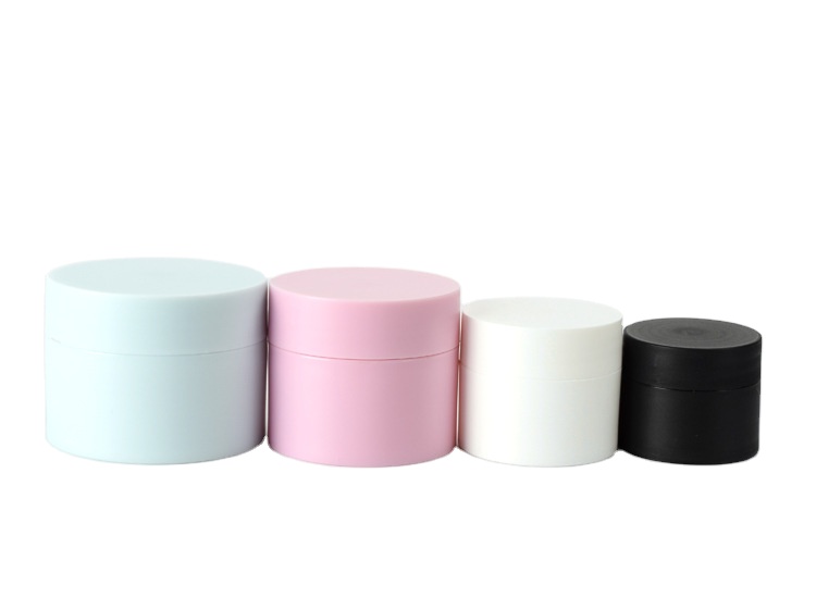 cosmetic jars fancy double walled jar luxury plastic jars with lids