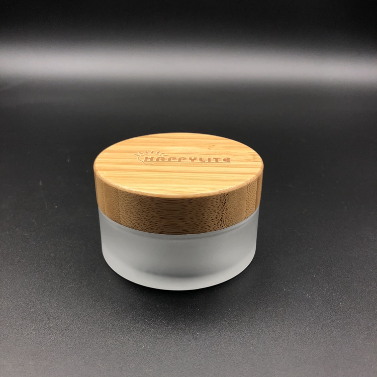 cosmetic jars with 3g 5g 15g 20g 30g 50g 100g 150g 200g cosmetic bamboo glass jar