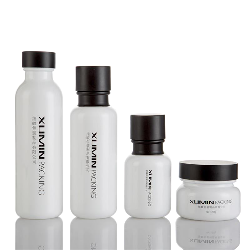 cosmetic lotion pump bottle 150ml and 50g cream jar 110ml cosmetic glass lotion bottles
