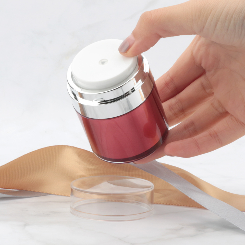 cosmetic making supplies cream packaging airless pump acrylic containers jars with lids