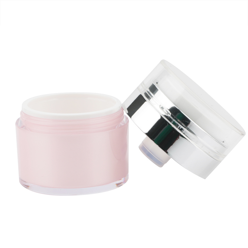 cosmetic making supplies cream packaging airless pump acrylic containers jars with lids
