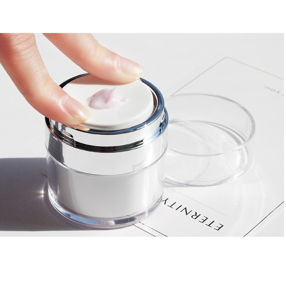 cosmetic making supplies cream packaging airless pump acrylic containers jars with lids