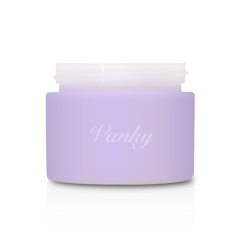 cosmetic matte glass face cream jar 50g custom print