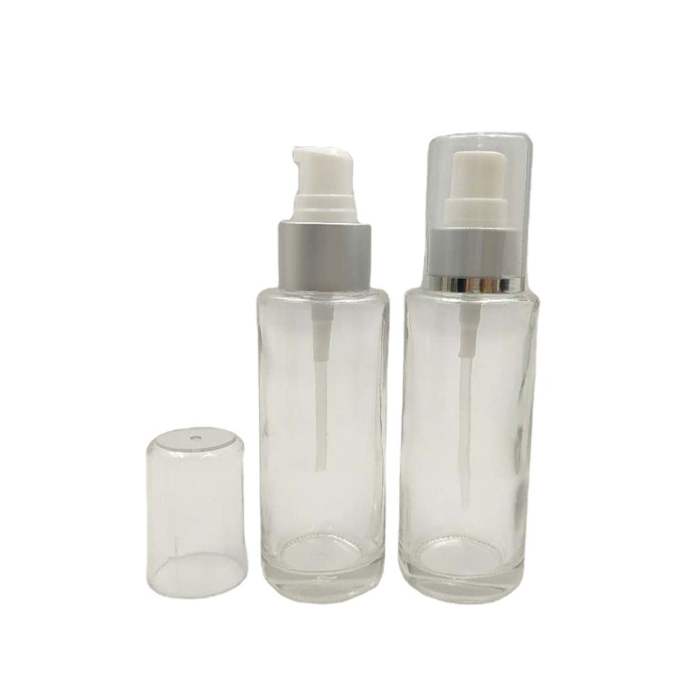 cosmetic package high quality 80ml clear glass bottle spray for perfume
