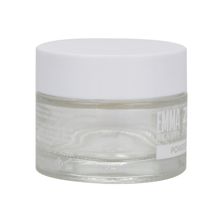 cosmetic packaging 1.5 oz glass jar with lid 50 ml transparent glass cosmetic cream jars