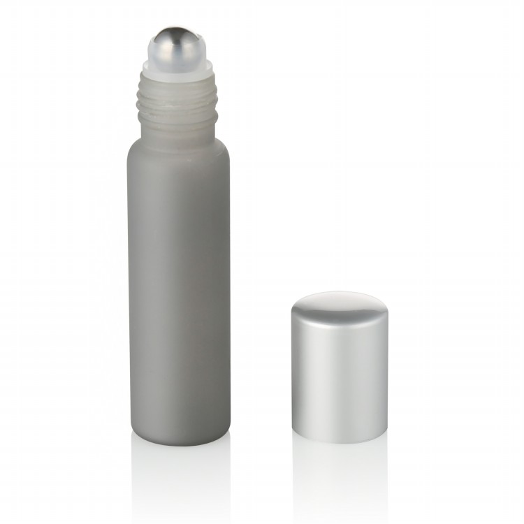 cosmetic packaging 10ml 12ml 15ml gray painting tubular essential oil glass roller bottles