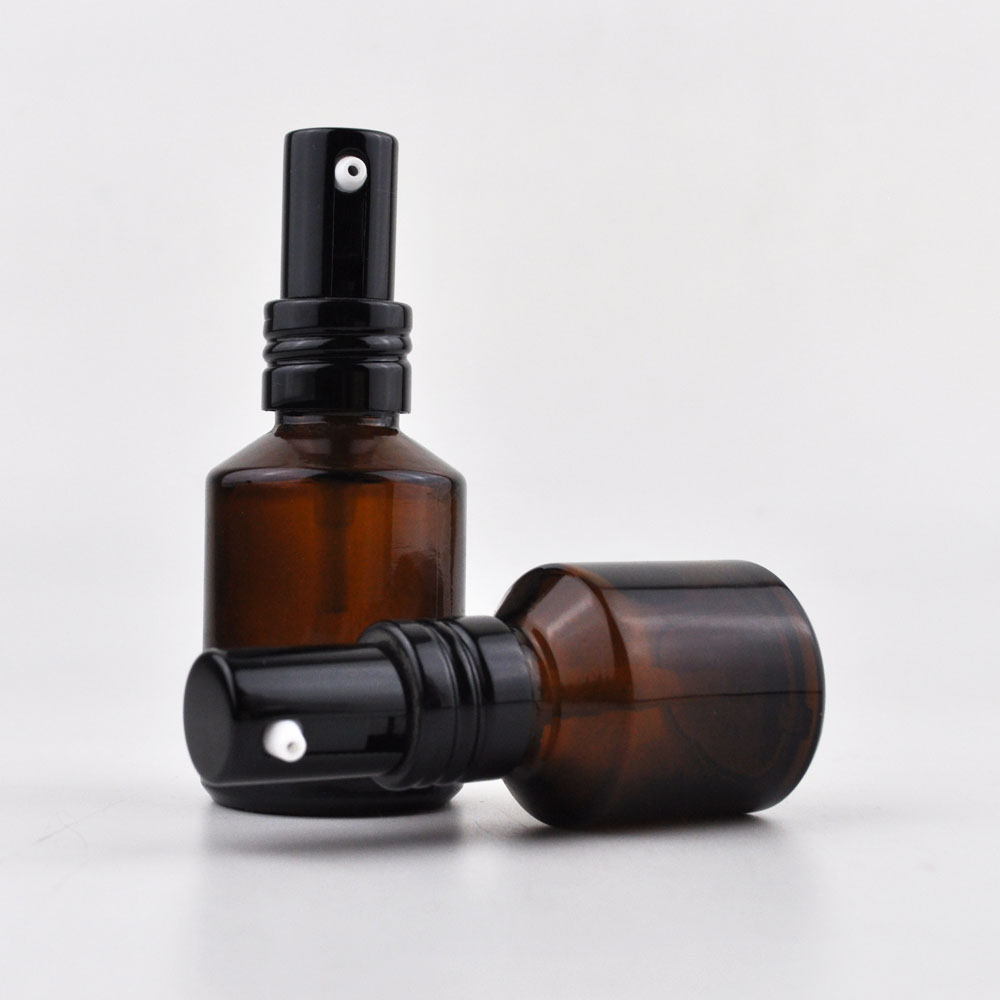 cosmetic packaging 15ml 30ml 60ml 100ml 120ml slant shoulder frosted glass dropper bottle serum glass bottle with pump