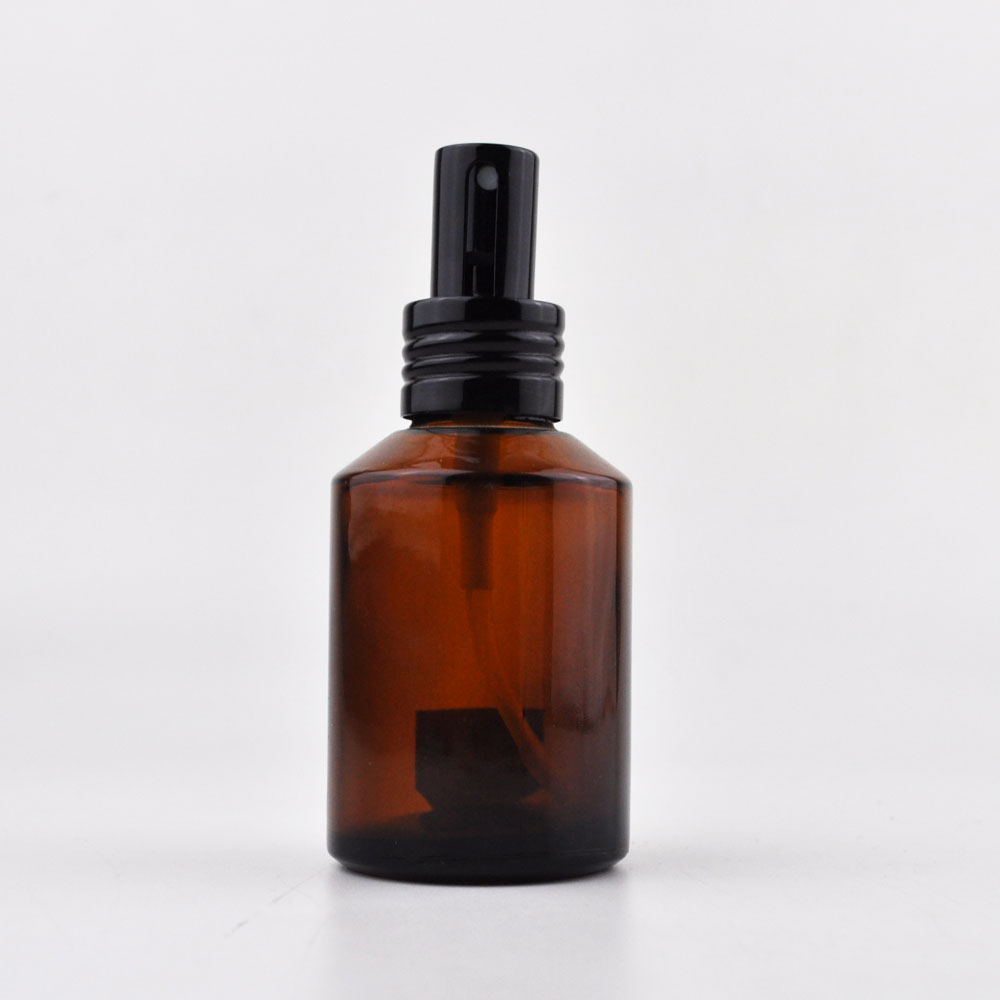 cosmetic packaging 15ml 30ml 60ml 100ml 120ml slant shoulder frosted glass dropper bottle serum glass bottle with pump