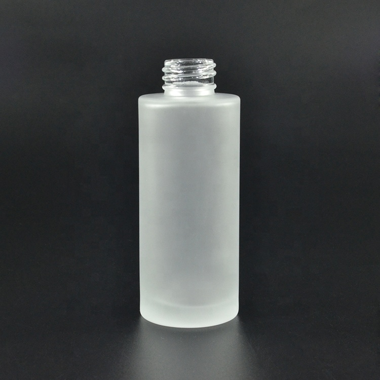 cosmetic packaging 30ml 50ml 100ml 120ml 150ml frosted glass bamboo lotion bottle for serum emulsion