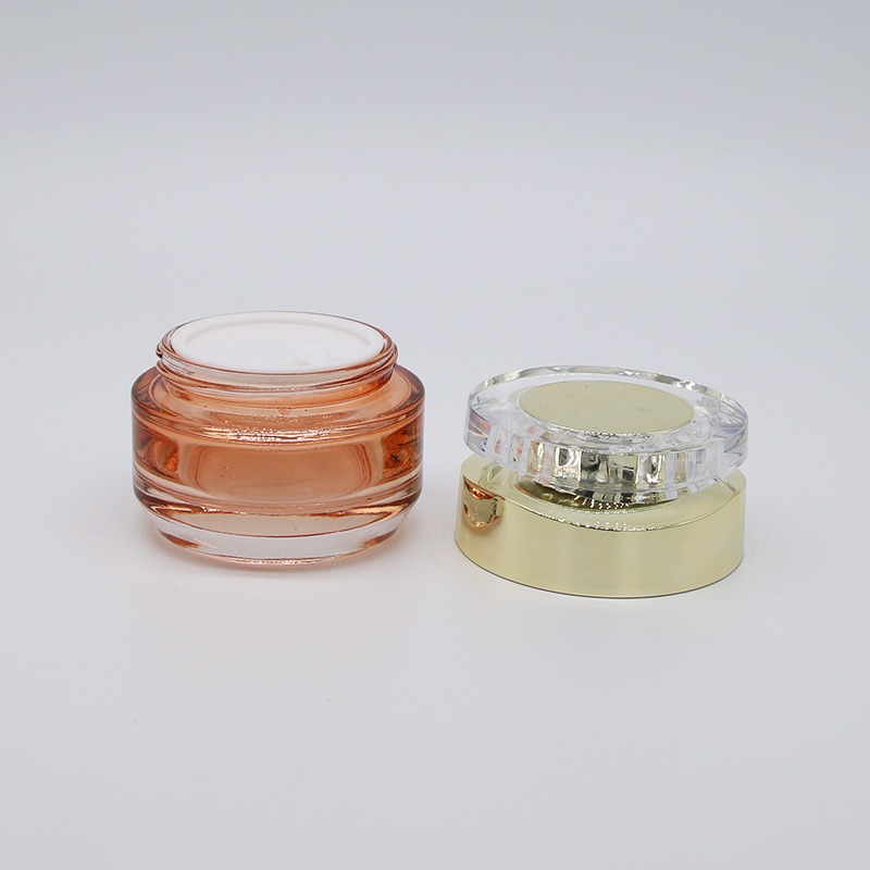 cosmetic packaging 30ml 50ml 100ml 120ml 200ml bamboo lotion bottle serum emulsion glass