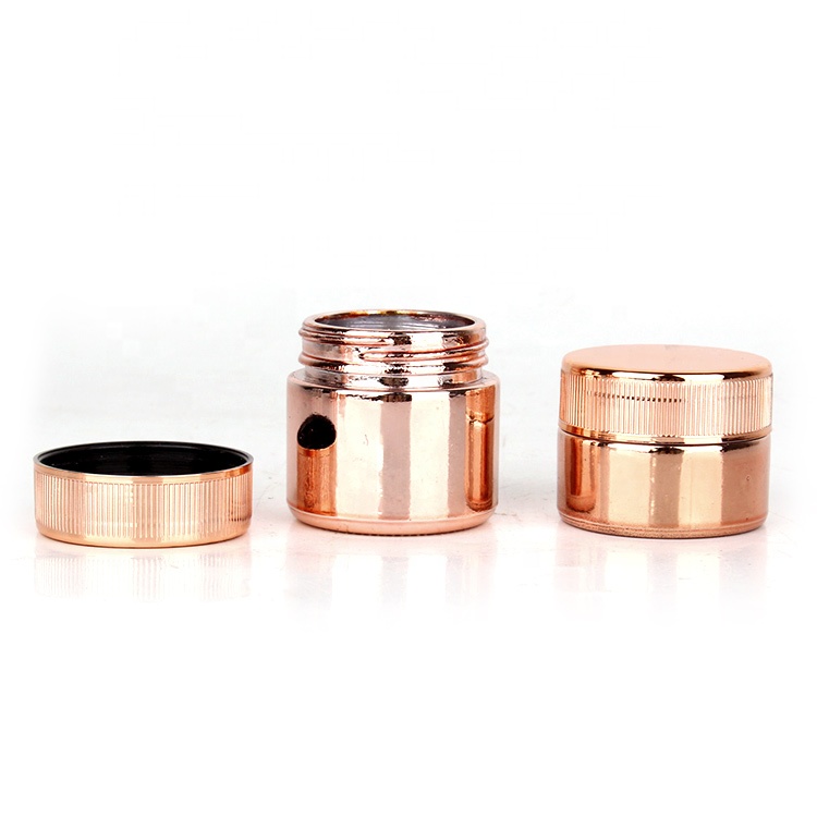 cosmetic packaging 3oz 90ml round small child resistant glass jar with childproof cap