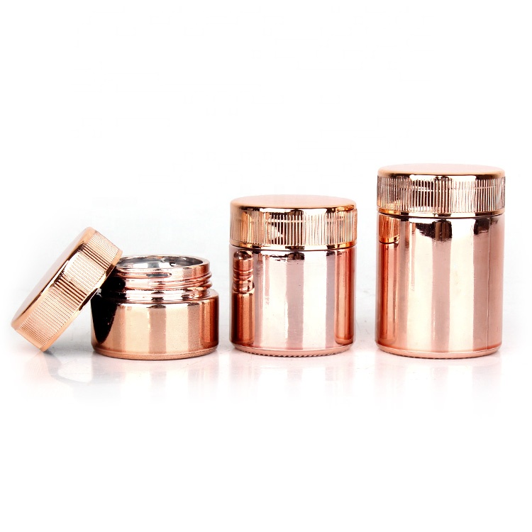 cosmetic packaging 3oz 90ml round small child resistant glass jar with childproof cap