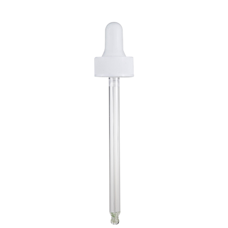 cosmetic packaging 4oz white glass bottle with dropper
