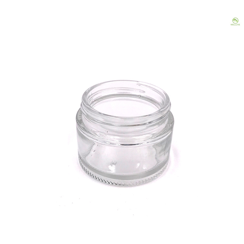 cosmetic packaging 5g 10g 15g 20g 30g 50g 100g lip balm jar glass with screw lid