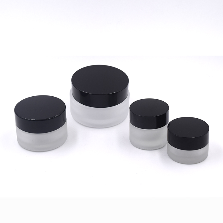 cosmetic packaging 5g 10g 20g 30g 50g frosted glass cream jar