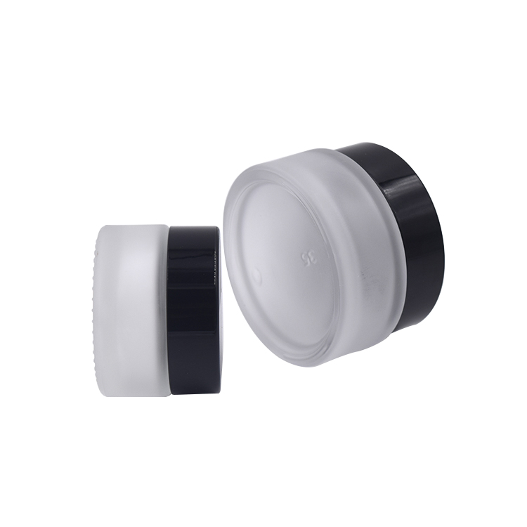 cosmetic packaging 5g 10g 20g 30g 50g frosted glass cream jar