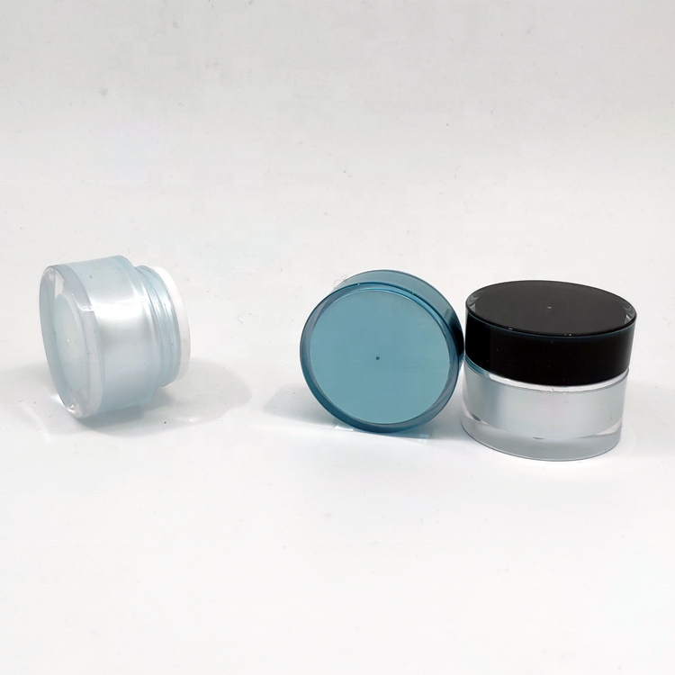 cosmetic packaging 5g empty nail gel pot black cosmetic acrylic jar sample facial cream jar