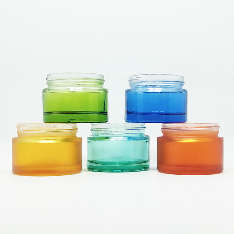 cosmetic packaging 5ml 10ml 15ml nails gel matte glass jar with black aluminum lid