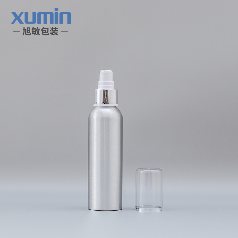 cosmetic packaging aluminium bottle 30ML 50ML 100ML 120ML 250ML lotion pump bottle