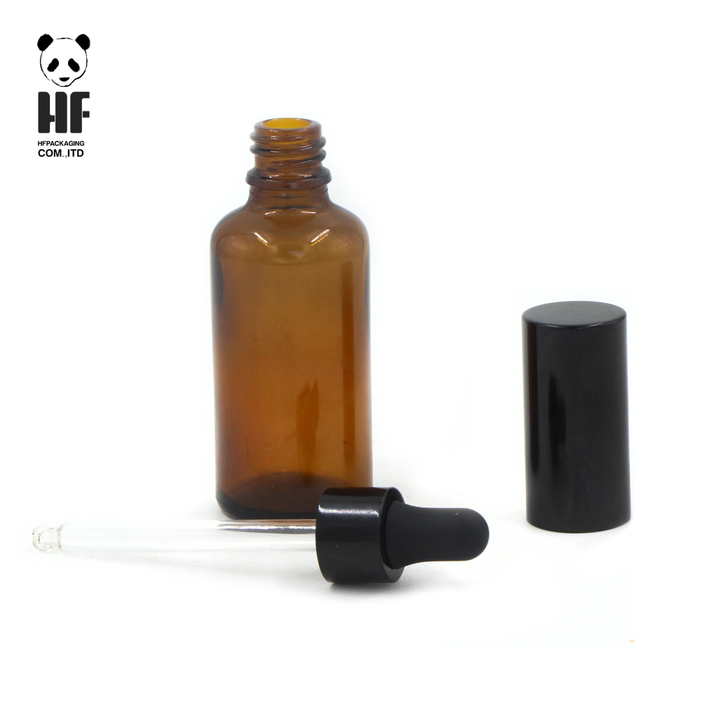 cosmetic packaging brown glass 15ml facial serum bottle with dropper