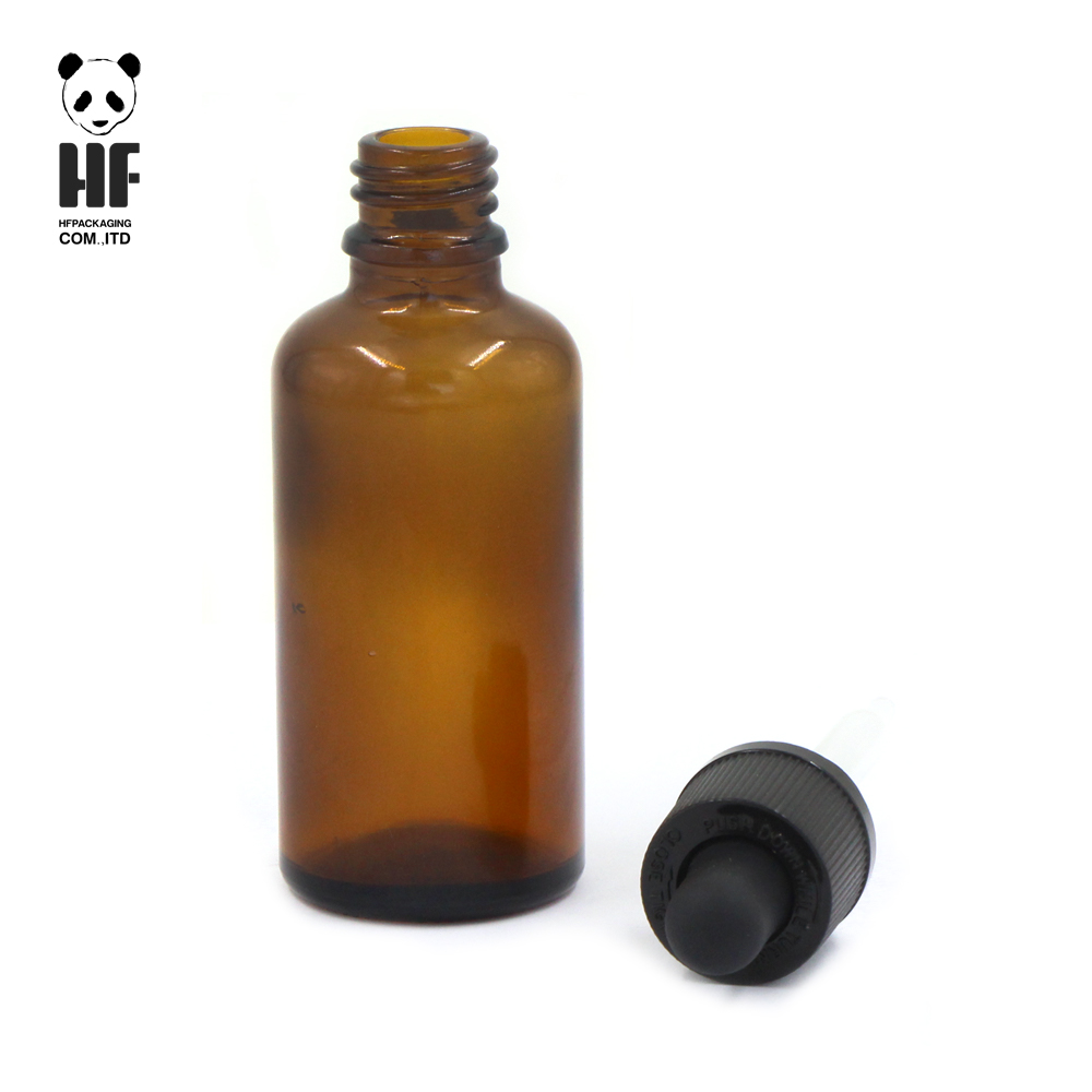 cosmetic packaging brown glass 15ml facial serum bottle with dropper