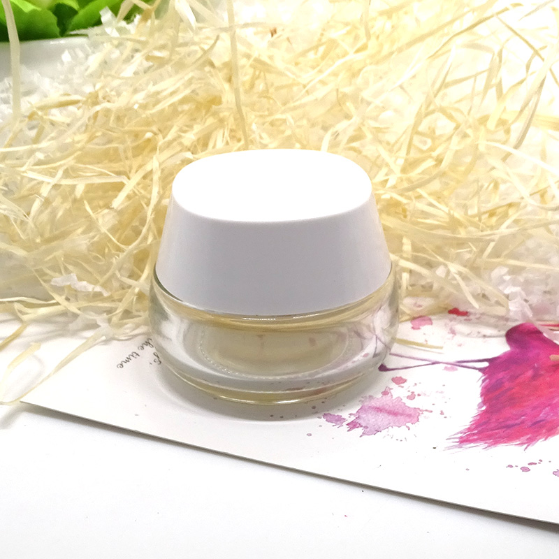 cosmetic packaging clear glass 50ml cream jar cosmetic packaging