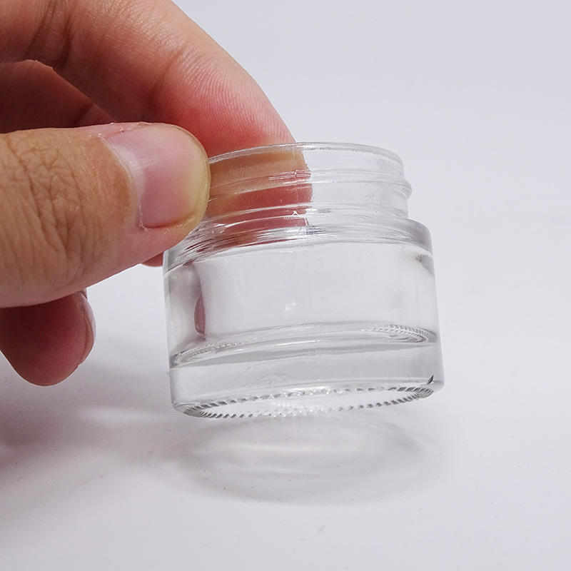 cosmetic packaging container 5g 10g 15g 20g 30g 50g beauty face skin care cream clear transparent glass jars
