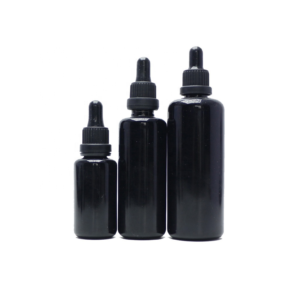 cosmetic packaging dark violet pump glass bottle VJ-15A