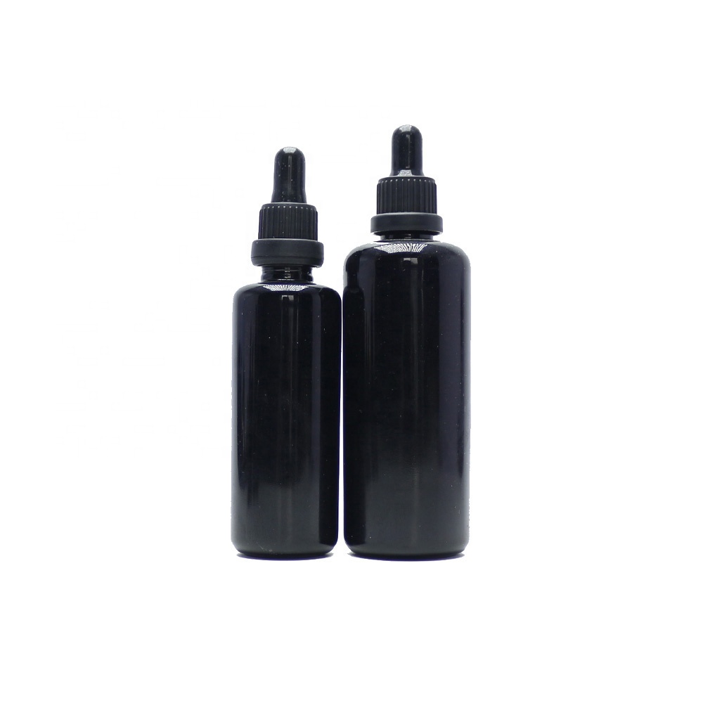 cosmetic packaging dark violet pump glass bottle VJ-15A
