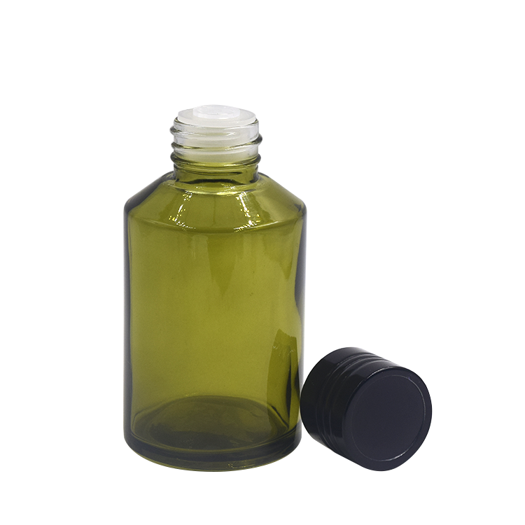 cosmetic packaging design 15ml 30ml 60ml 125ml 200ml frosted glass pump bottle with screw cap