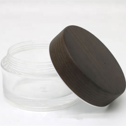 cosmetic packaging eco friendly 5ml 15ml 30ml 50ml 100ml frosted bamboo jar bamboo cosmetic jars glass jars with wood lid