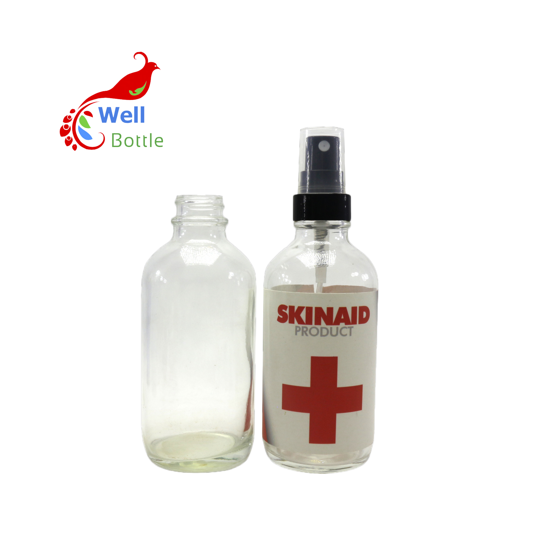 cosmetic packaging empty beard oil bottle 60ml 120ml glass perfume spray bottle RGB-374C