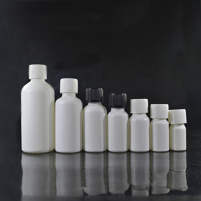 cosmetic packaging essential oil 30ml matte white glass dropper bottle with tamper childproof cap