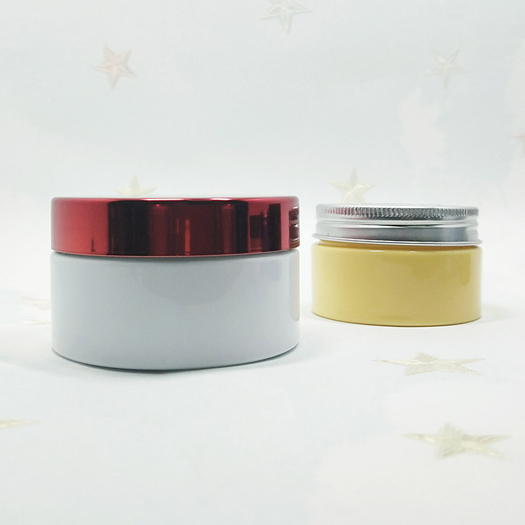 cosmetic packaging free sample empty plastic jar 100g white