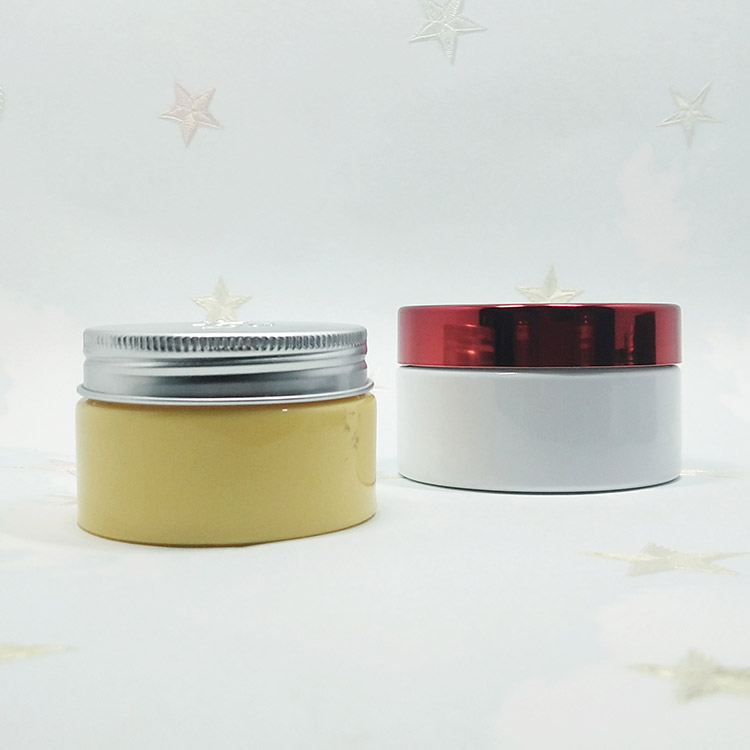 cosmetic packaging free sample empty plastic jar 100g white
