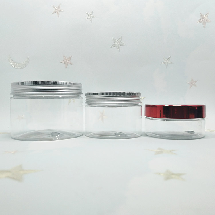 cosmetic packaging free sample empty plastic jar 100g white